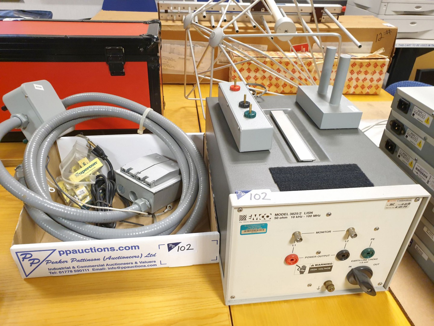 Emco 3825/2 LISN, 50ohm, 10kHz - 100MHz with cable...