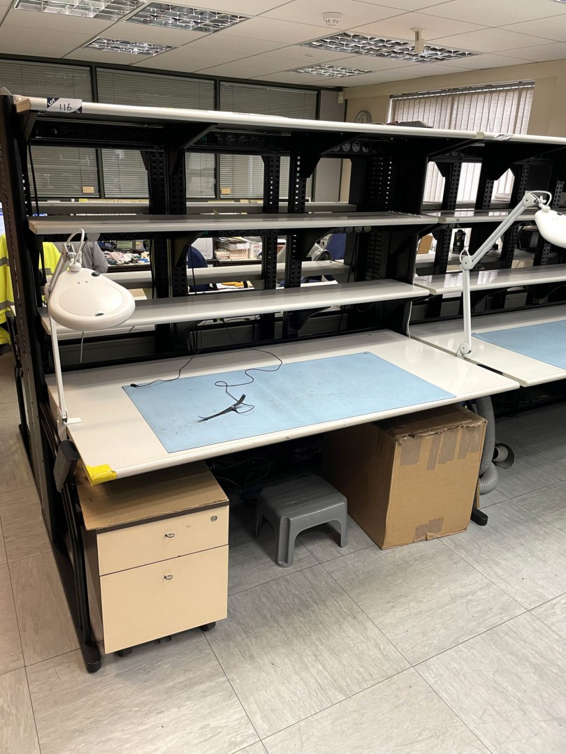 Wright Line 72x36” electronic / worktop bench with...