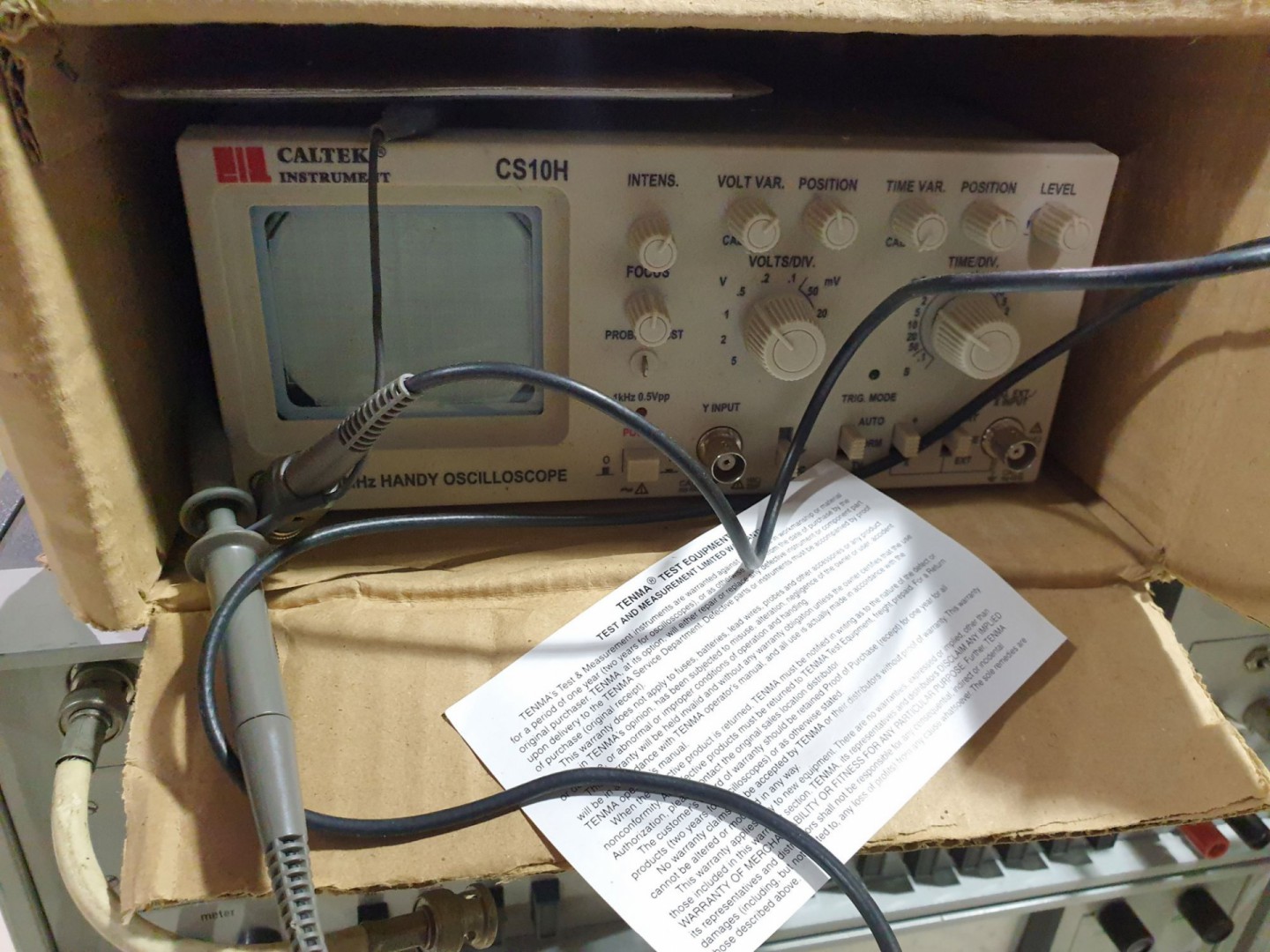 Caltek CS10H handy oscilloscope (boxed)