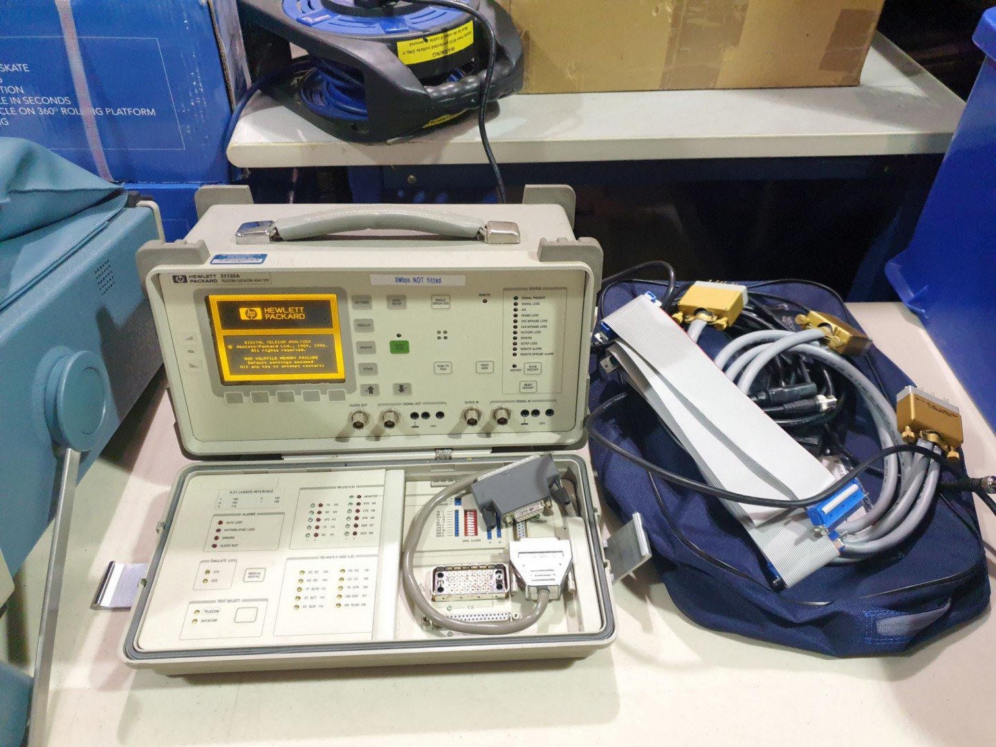 HP 37732A telecom datacom analyser with cables