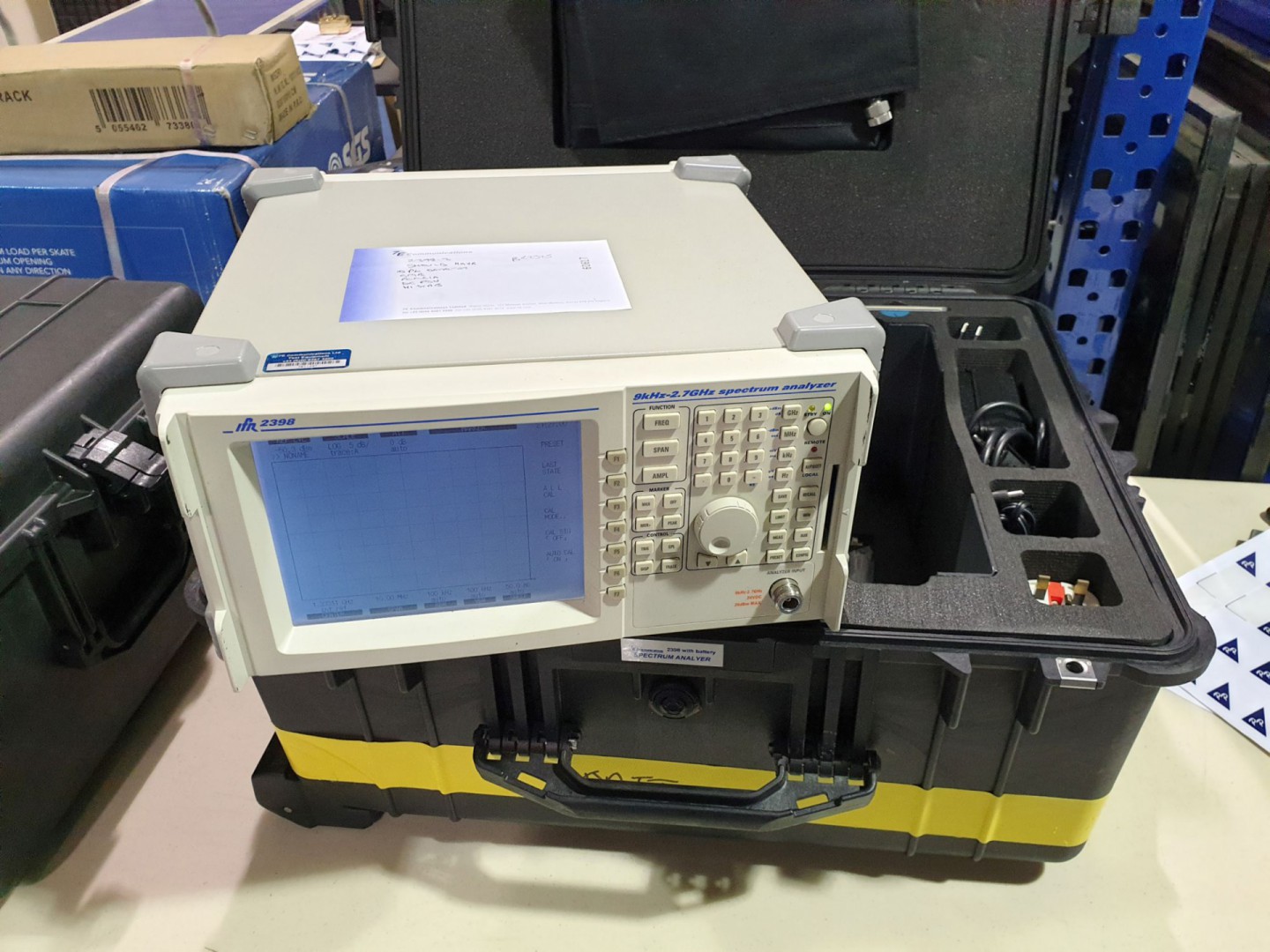 IFR 2398 spectrum analyser, 9kHz - 2.7GHz, with ac...