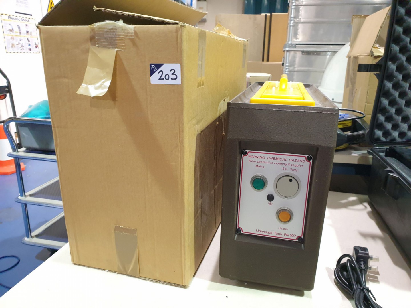 Chemical PA107 heated universal tank, 340x50mm int...