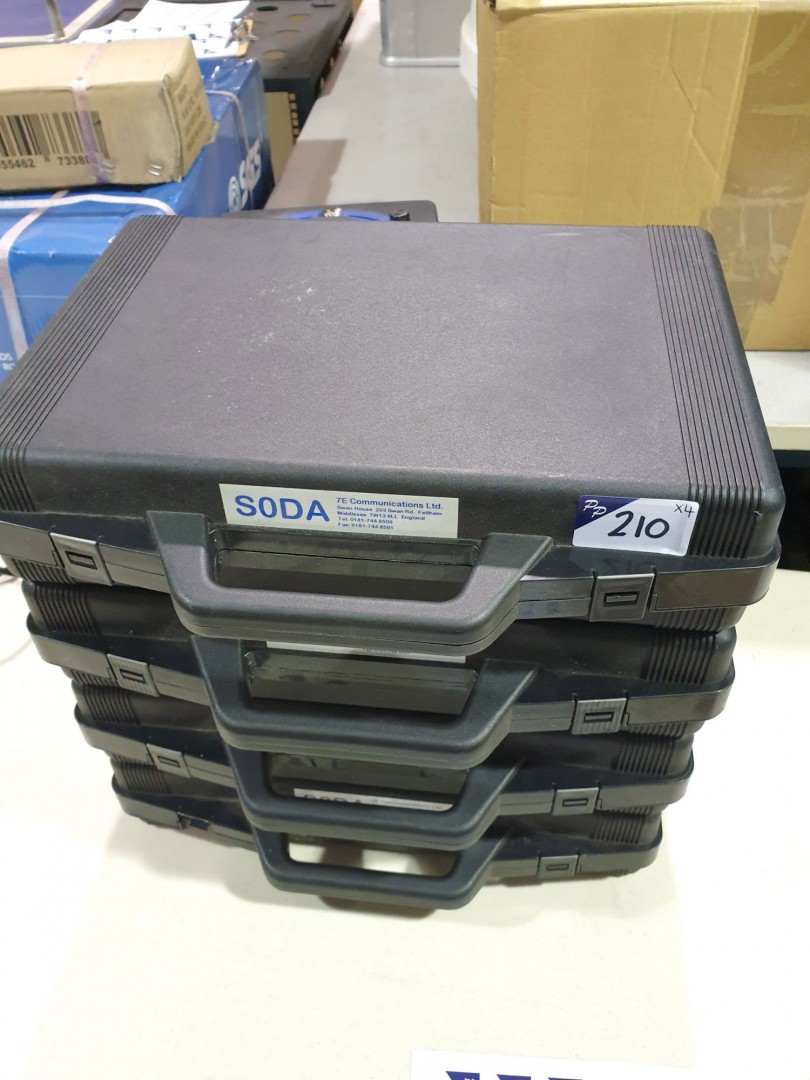 4x Soda ISDN-50 data adaptors in carry cases
