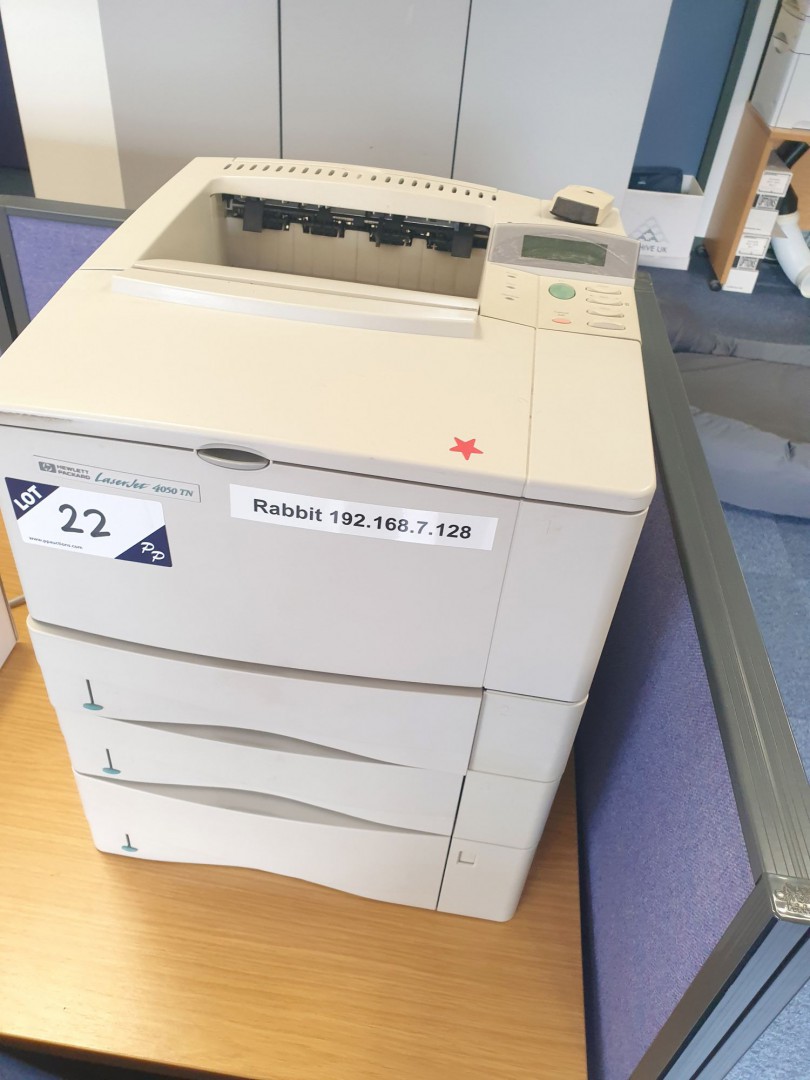 HP 4050TN LaserJet printer, A4 mono with 3x paper...