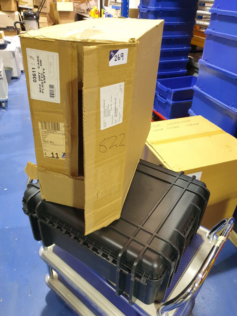 Black plastic protector case, 600x500x250mm (boxed...