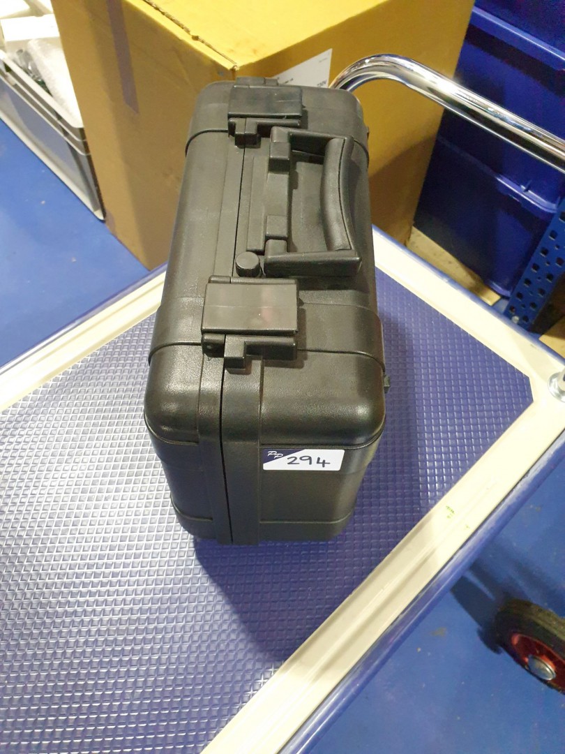 Black plastic protector case, 360x260x160mm (unuse...