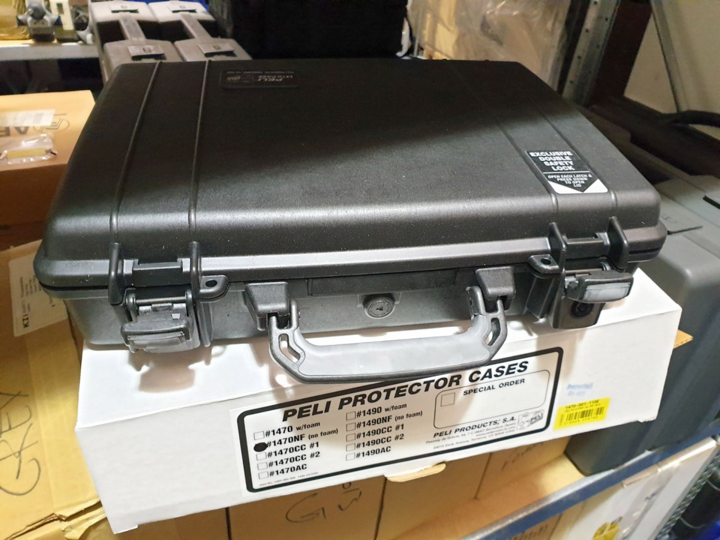 4x Peli 1470 plastic protector cases (boxed & unus...