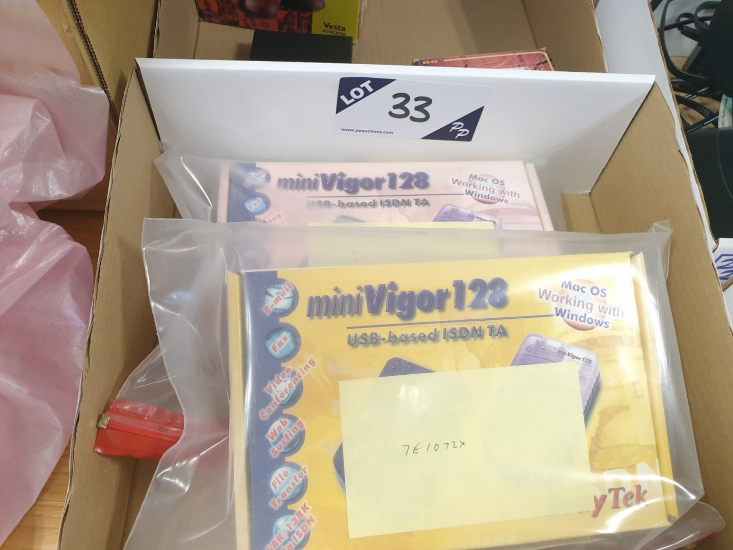 2x Draytek Mini Vigor 128 USB based ISDN TA (boxed...