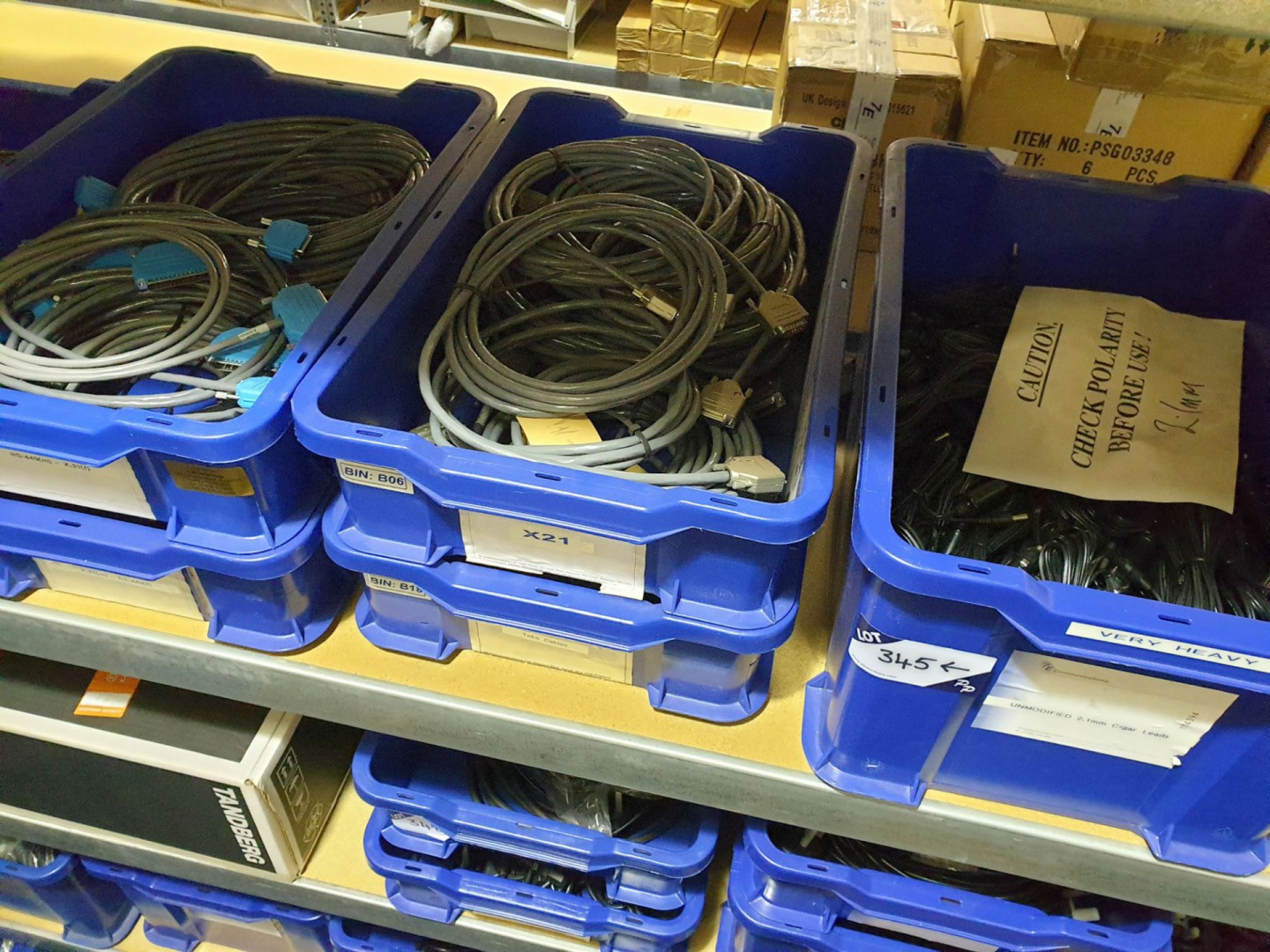 Qty various cables, QLA, X21, Toko, RS449-X21, 12v...