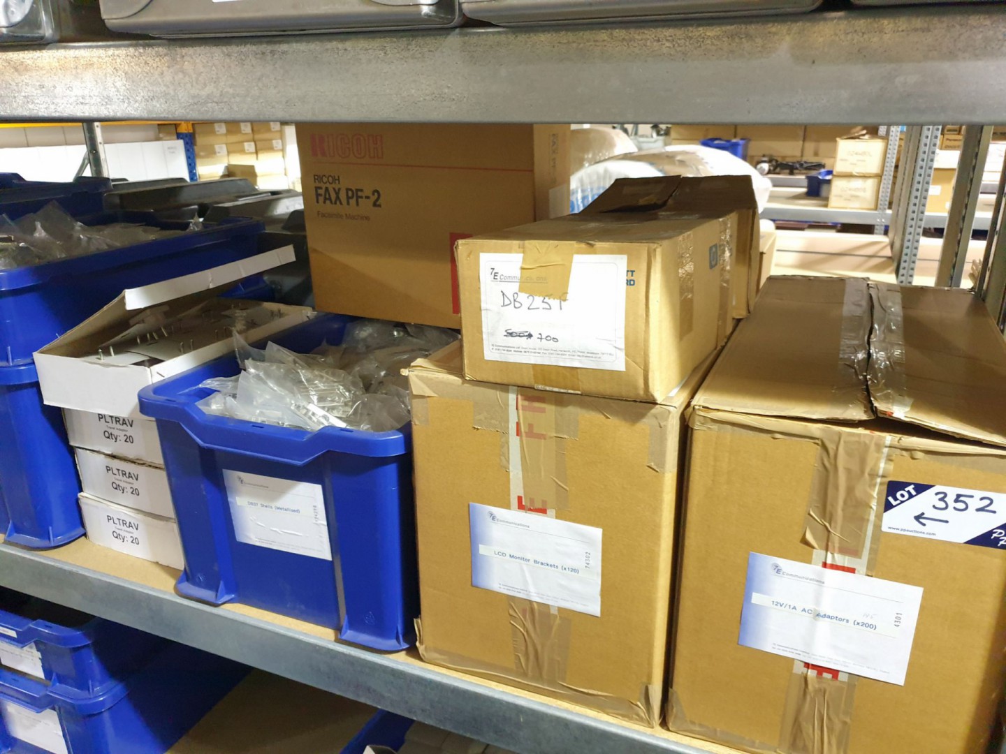 Qty various LCD monitor brackets, 12v/1A AC adapto...
