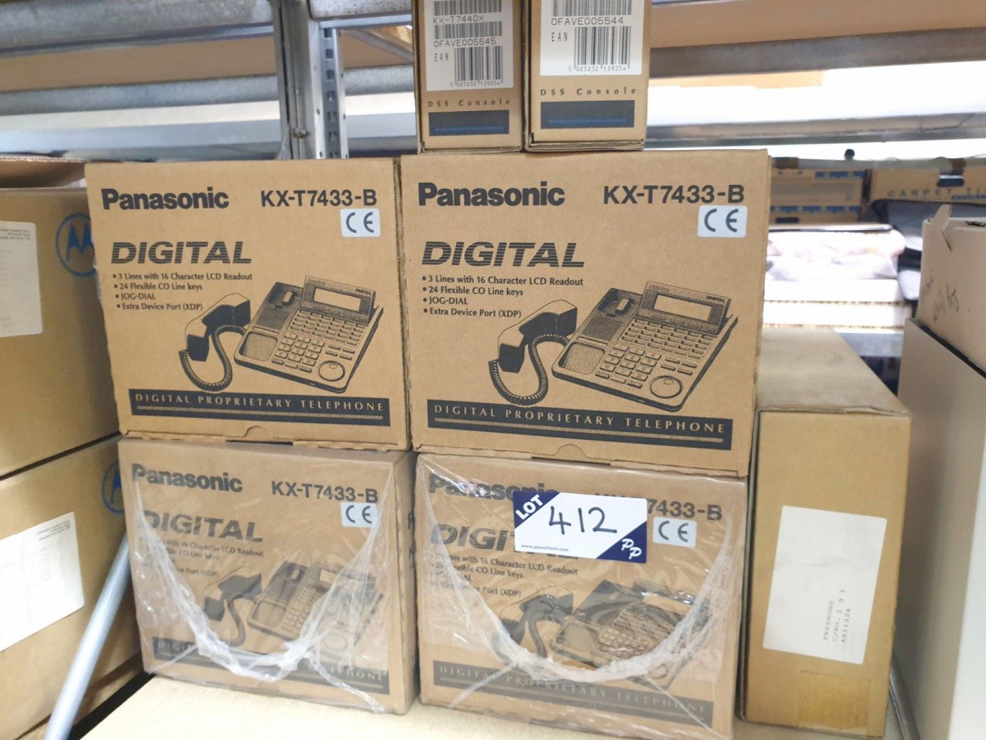 12x Panasonic KX-T7433-B digital proprietary telep...