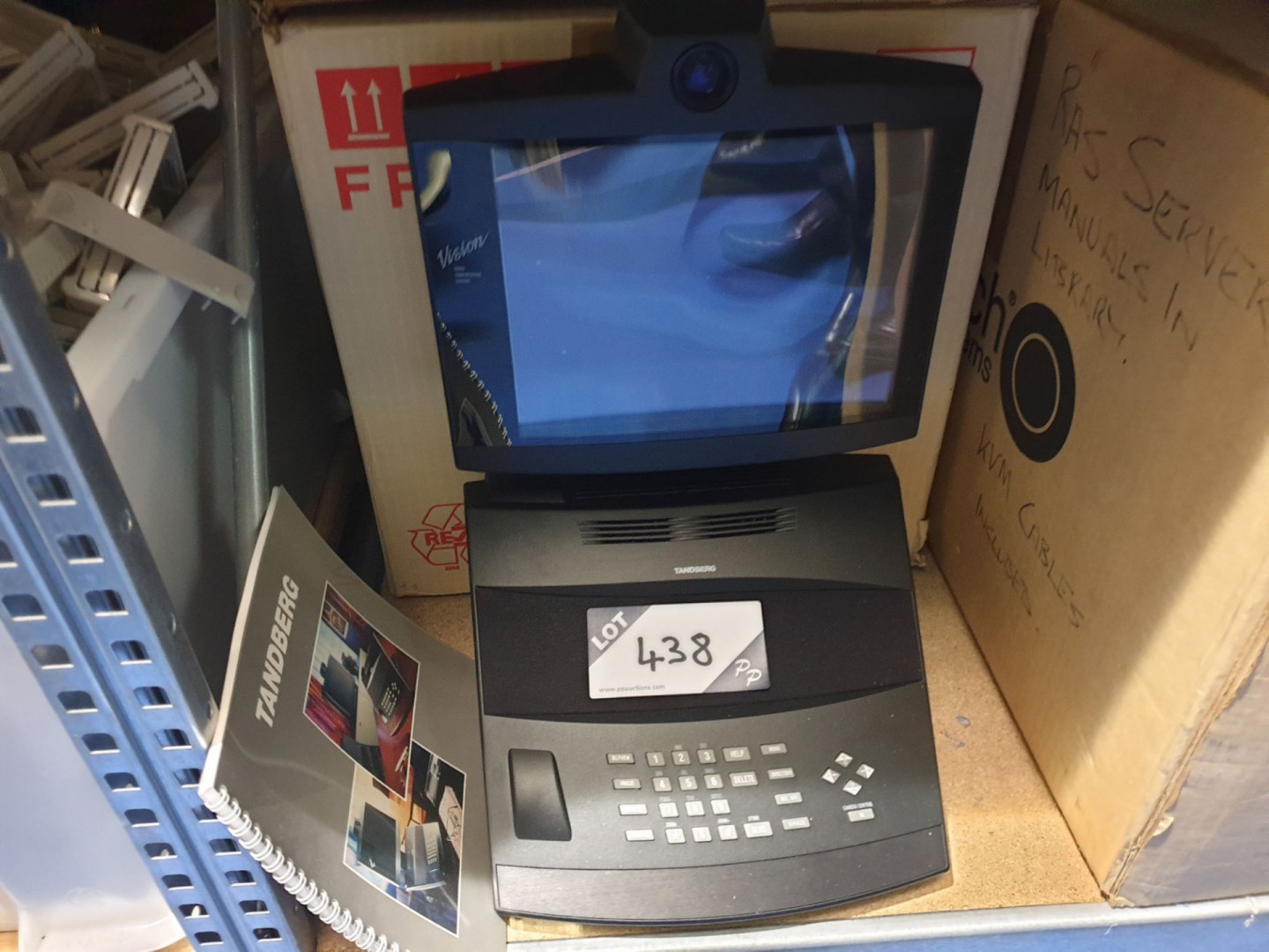 Tandberg Vision video conferencing system (boxed &...
