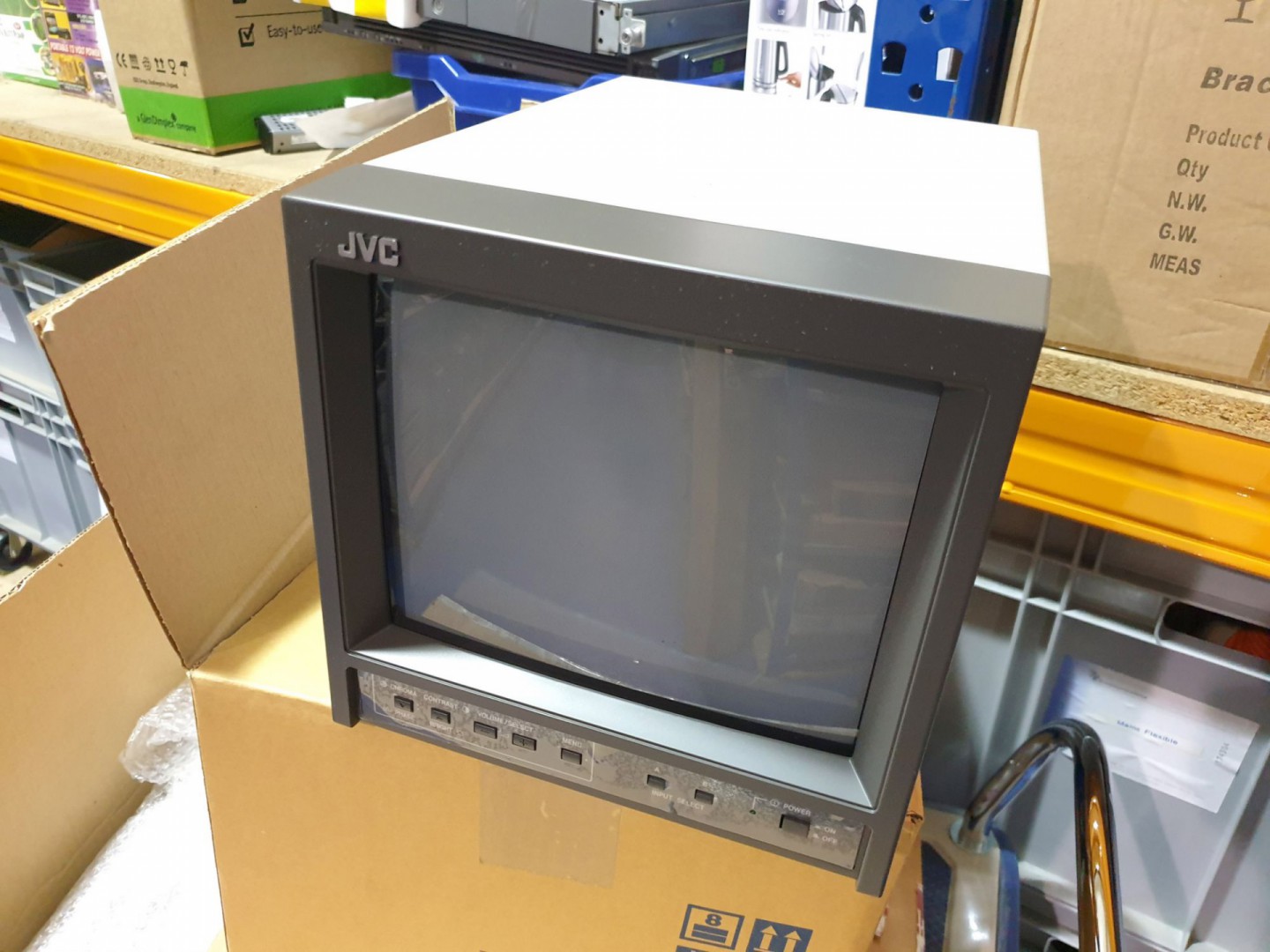 2x JVC TM-A101G colour video monitors (boxed & unu...