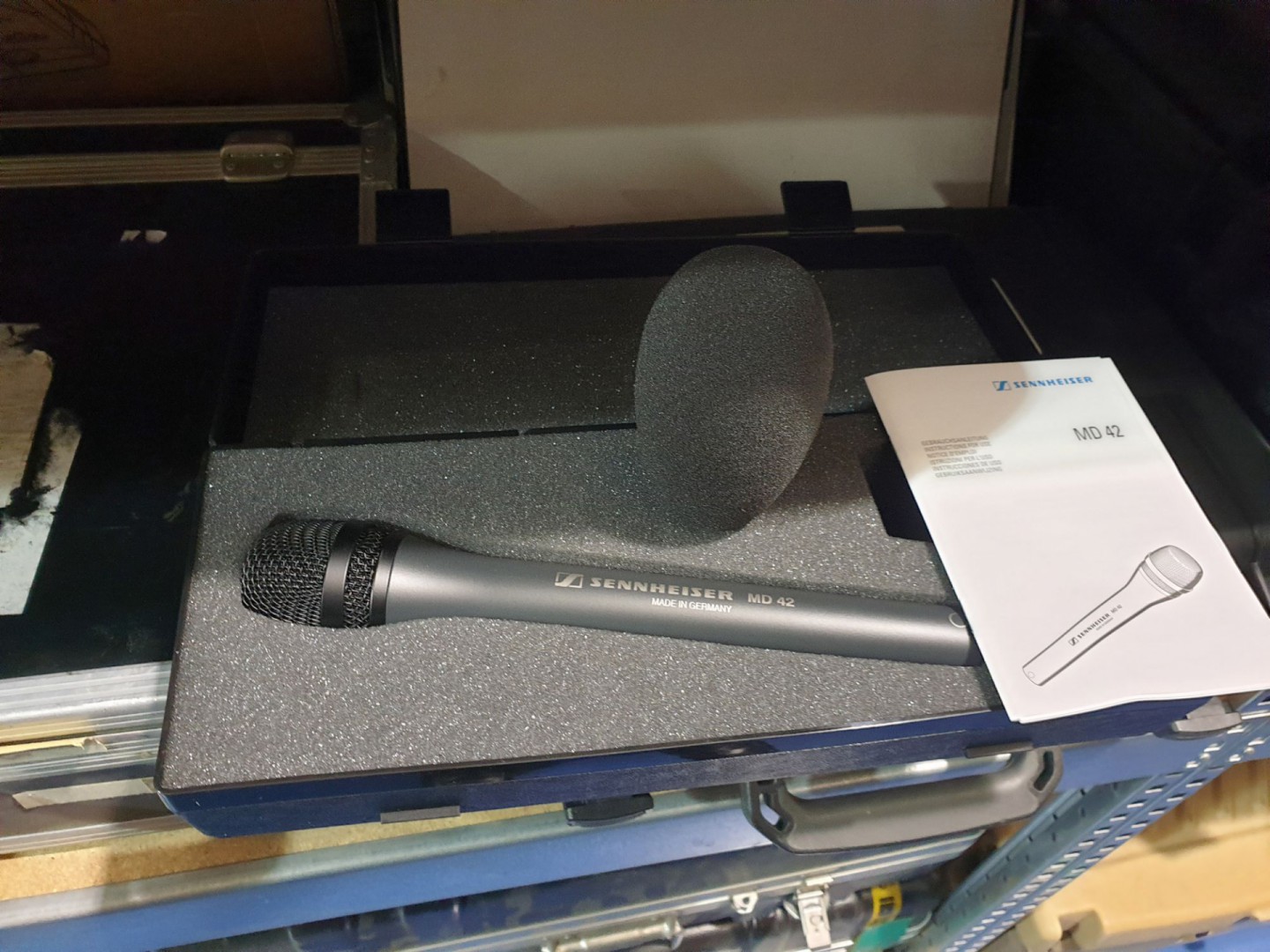 Sennheiser MD42 dynamic microphone (boxed & unused...
