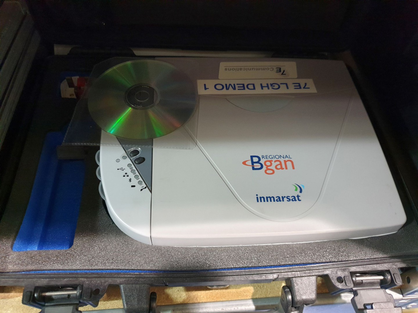 Bgan Inmarsat IP modem in Peli 1470 black protecto...