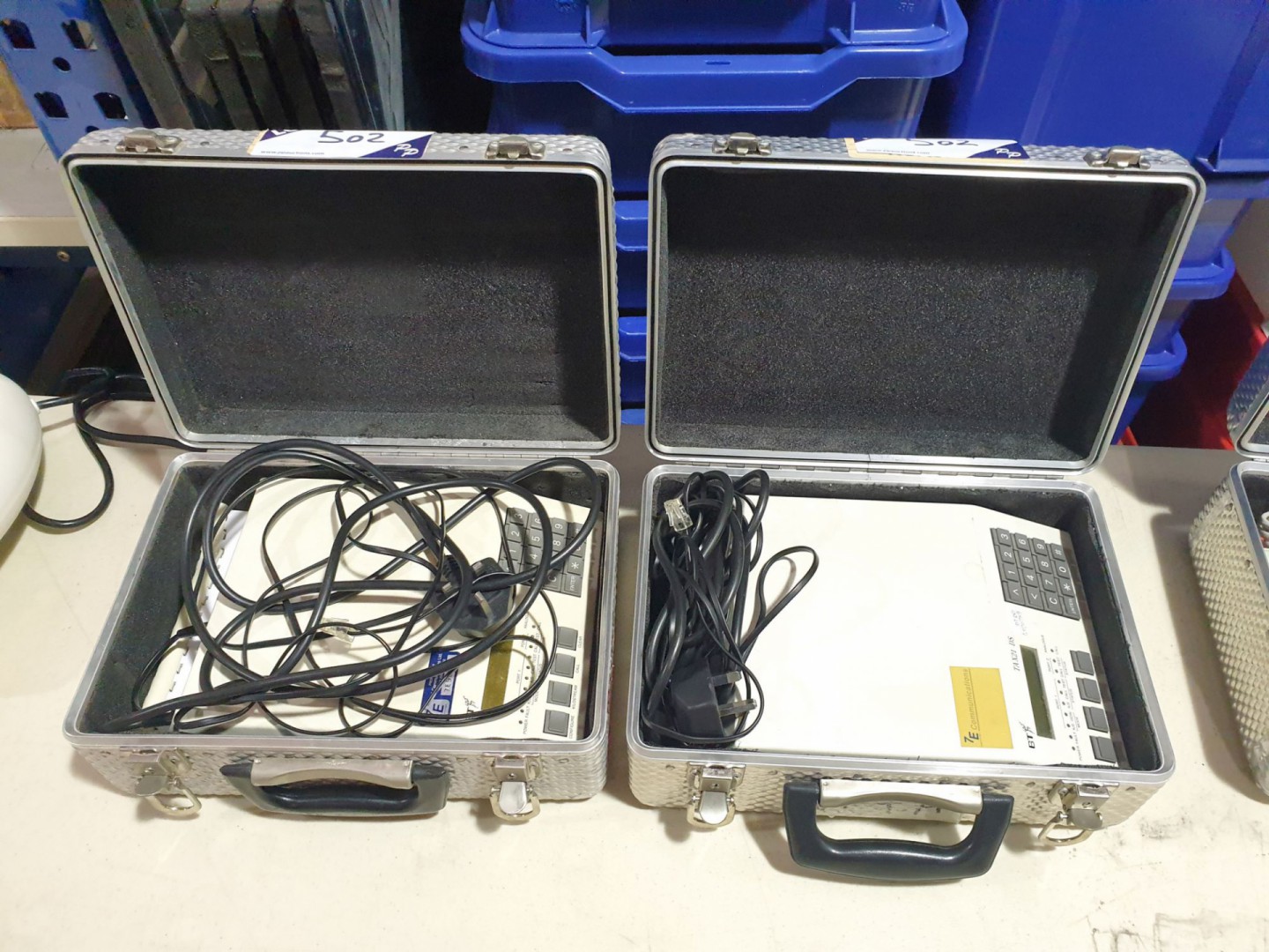 2x BT TAX21 DS ISDN terminal adaptors in aluminium...