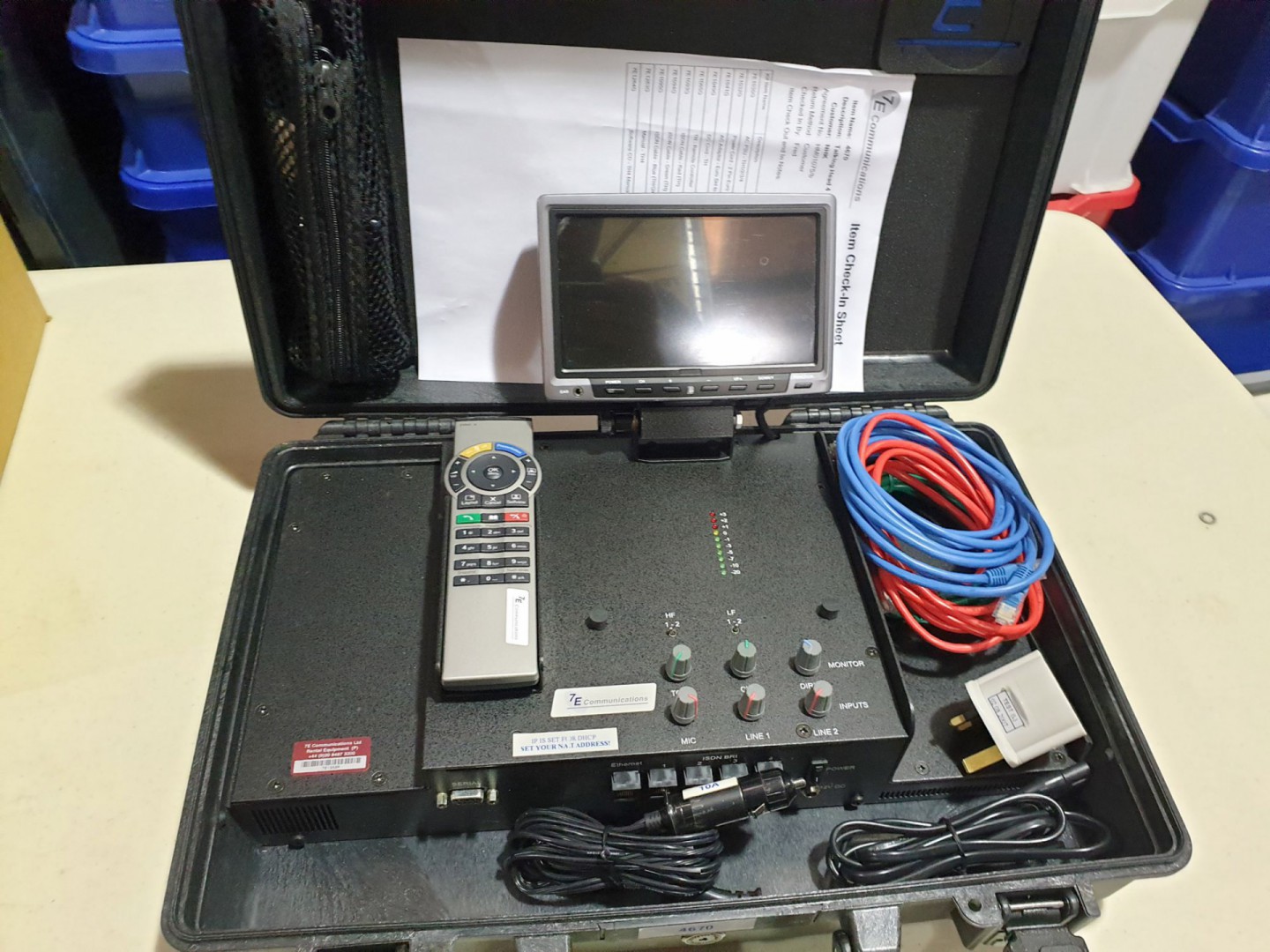 Talking Head live audio & video transmission syste...