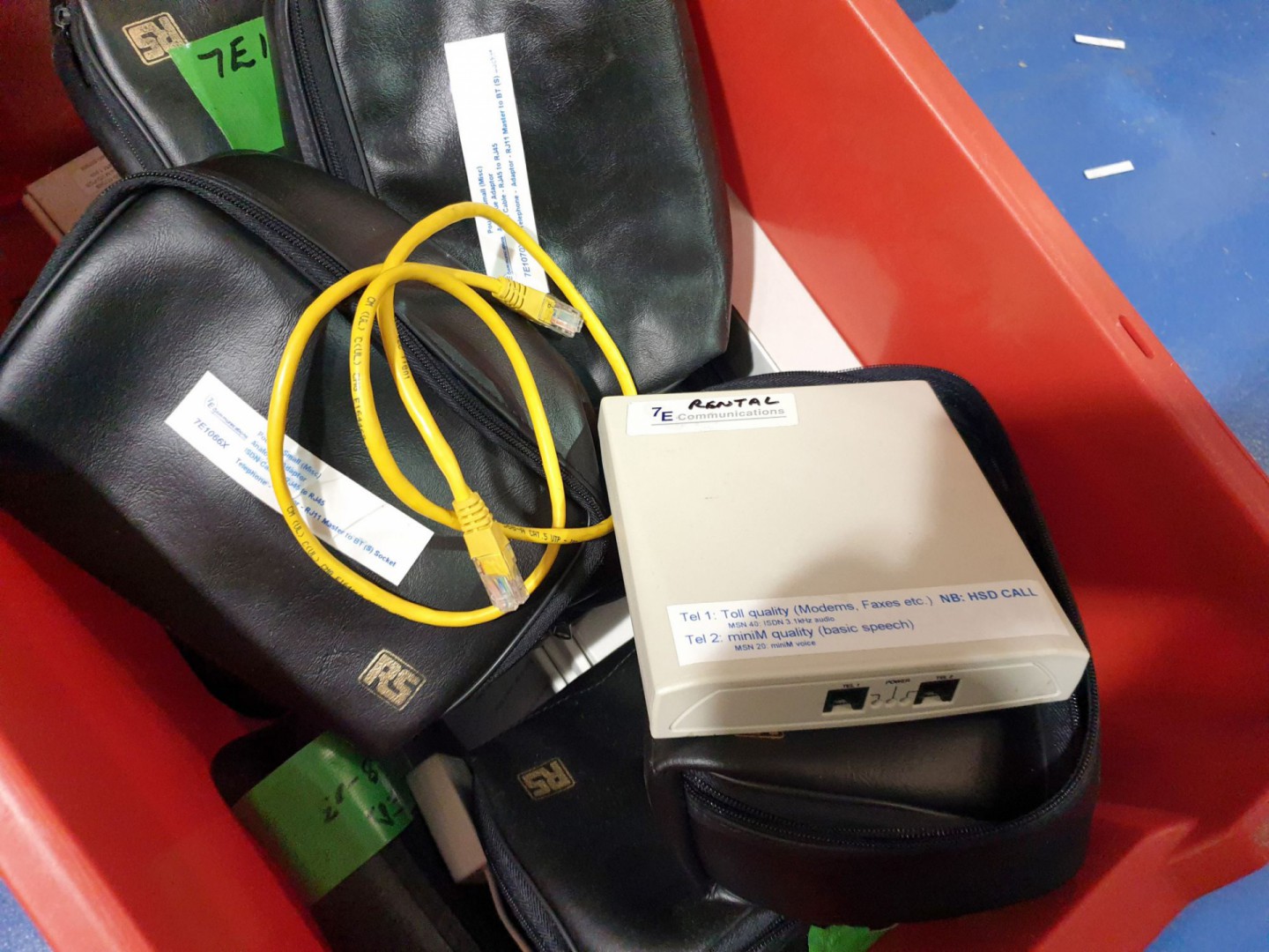 Qty various ISDN ring adaptors etc