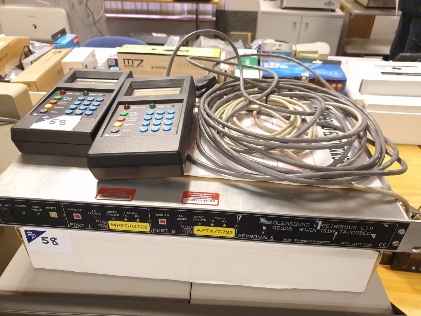 Glensound GSGC6 twin ISDN TA / Codec with 2x GSGC7...