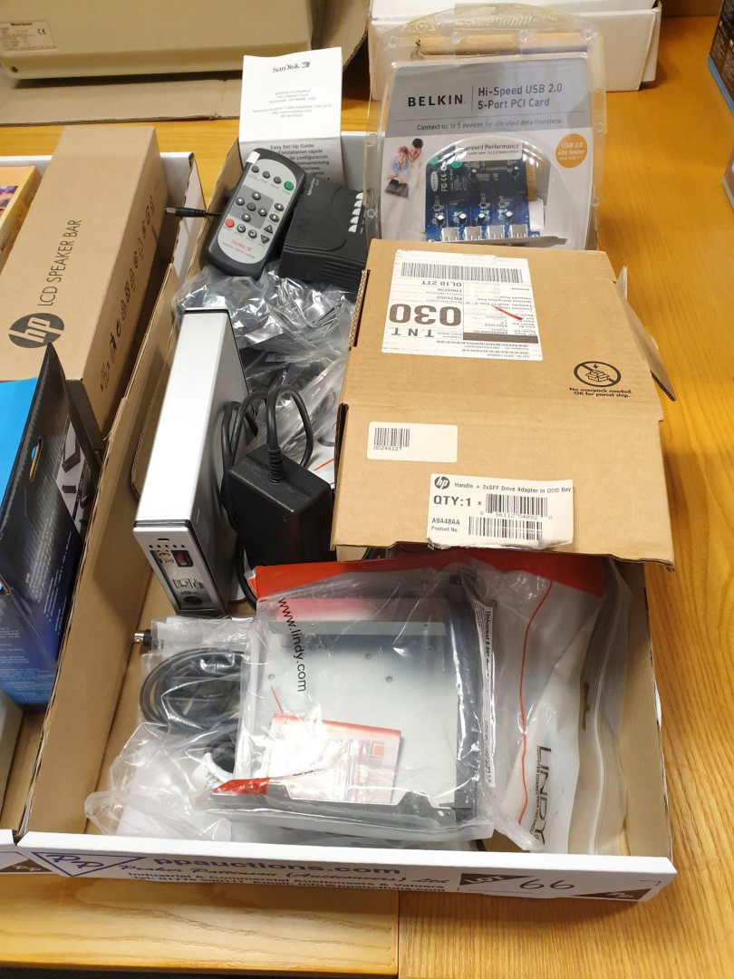 Qty various HP drive adapter, ATA-Pci host card, B...