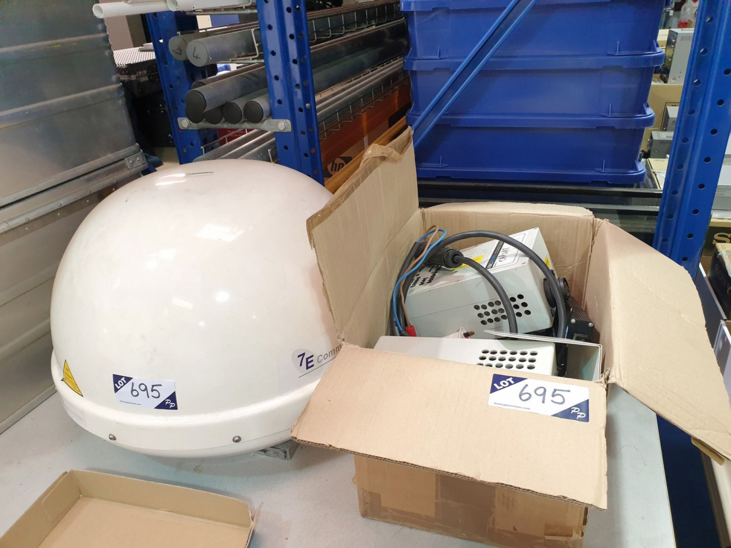 Antenna dome with equipment etc, 600mm diameter