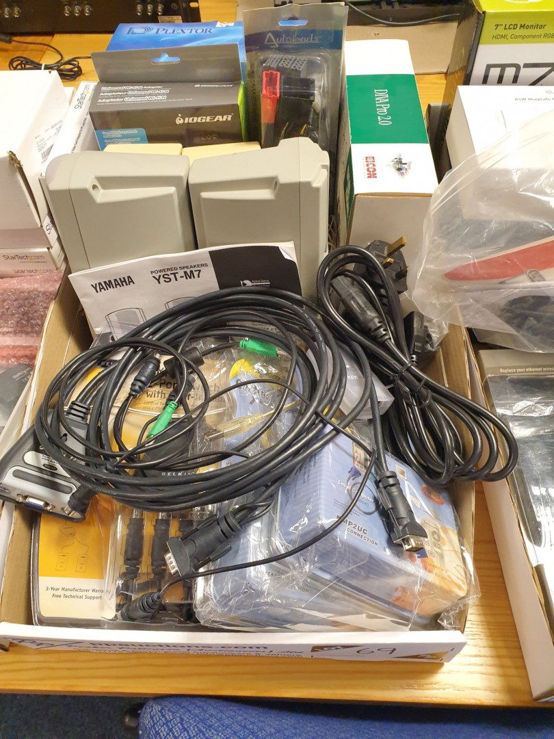 Qty various OmniCube 2-port switch, MyPico 2 compu...