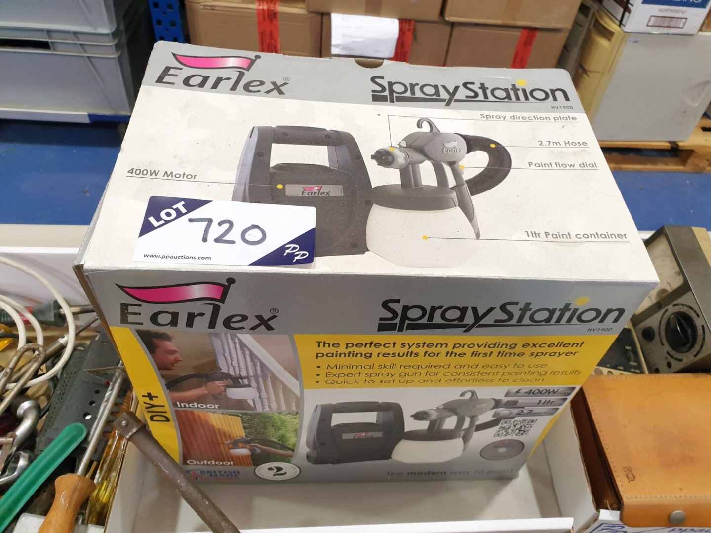 Earlex HV1900 spray station, 400W, 1ltr, 240v with...