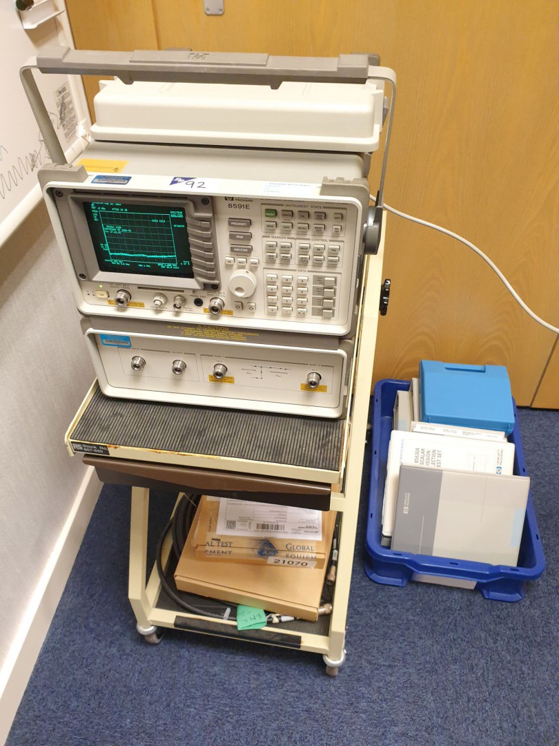 HP 8591E spectrum analyser, 9kHz - 1.8GHz with cab...