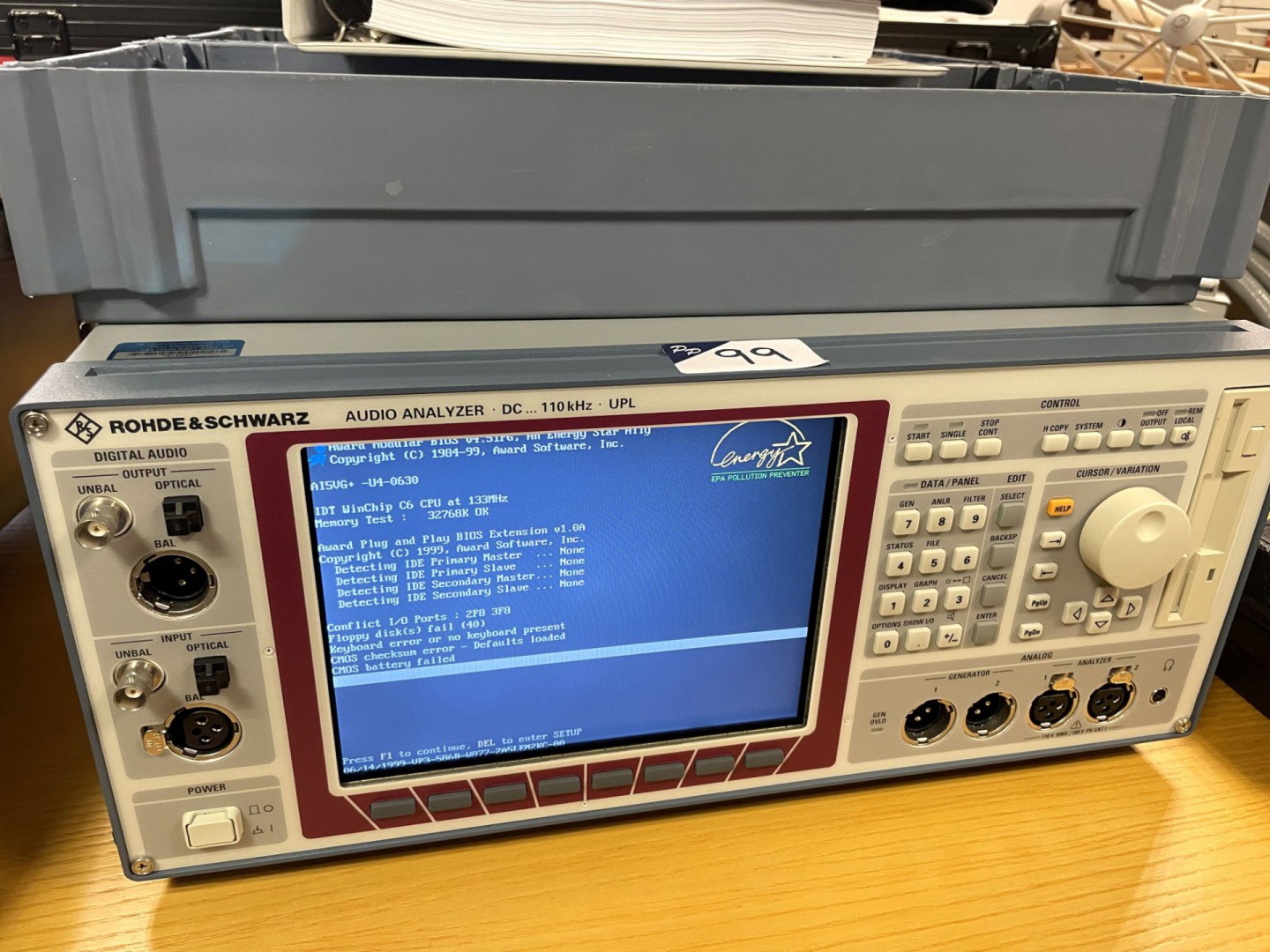 Rohde & Schwarz audio analyser, DC, 110kHz, UPL