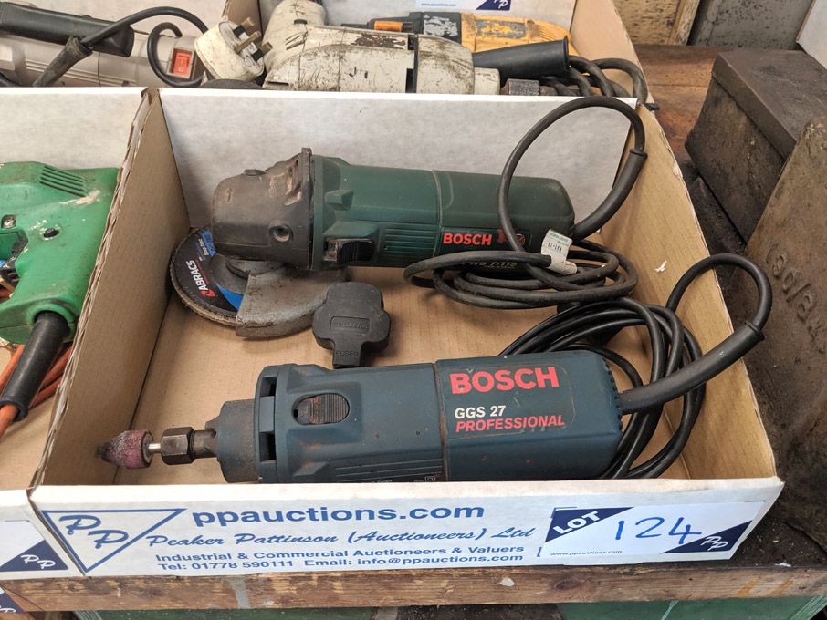 Bosch PWS7-115 angle grinder, Bosch CGS27 die grin...