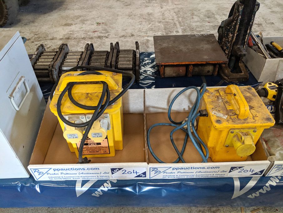 2x 110v transformers in 2 boxes