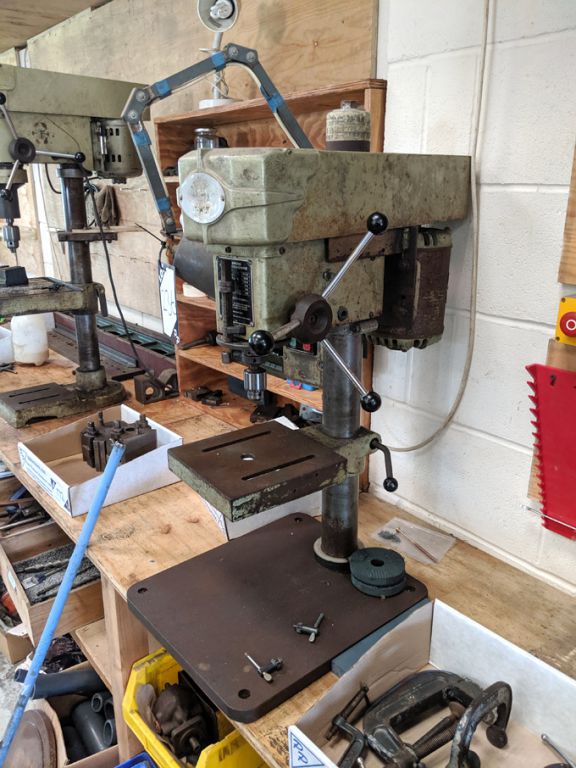 Startrite single spindle bench drill, 220x220mm RF...