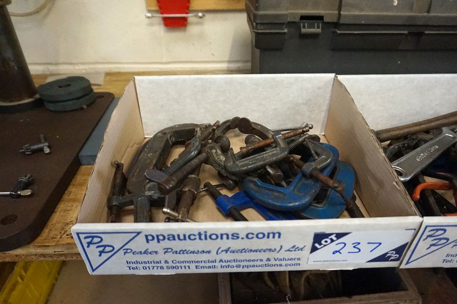Qty various G-clamps