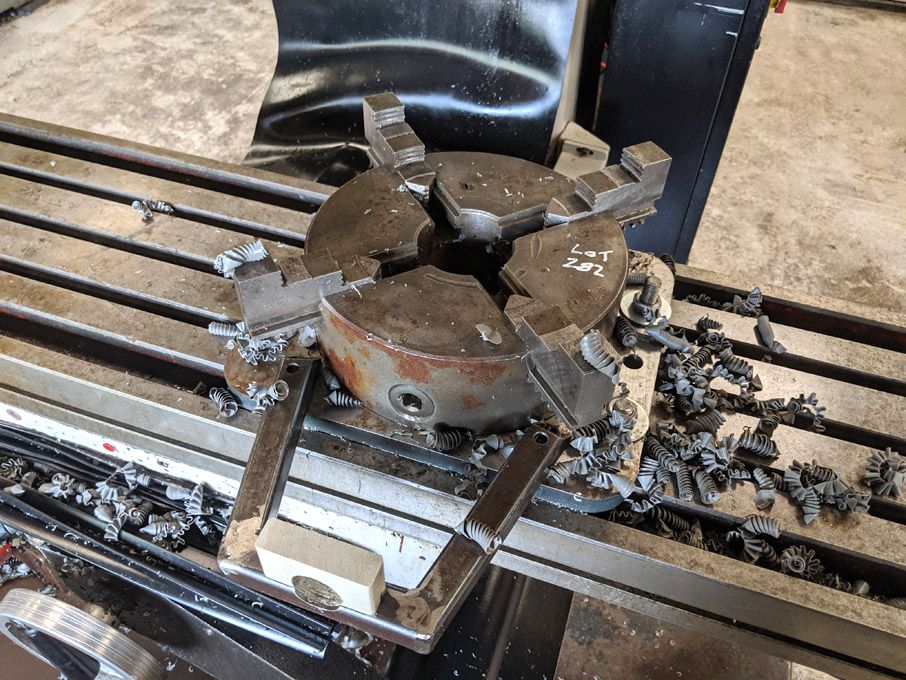 250mm dia 4 jaw chuck