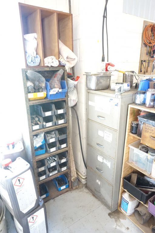 4 drawer filing cabinet with multi-shelf storage u...