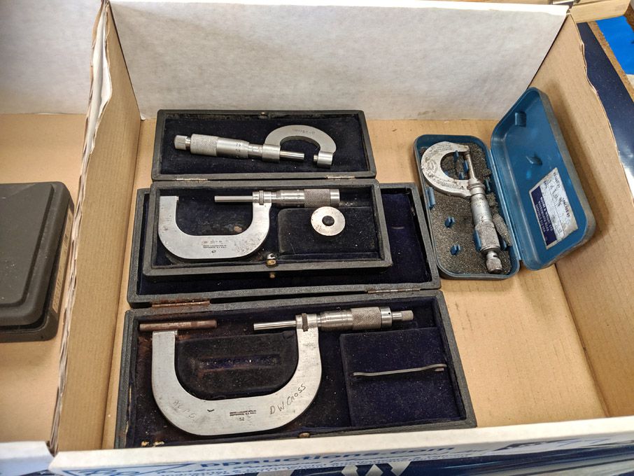 Qty various micrometers