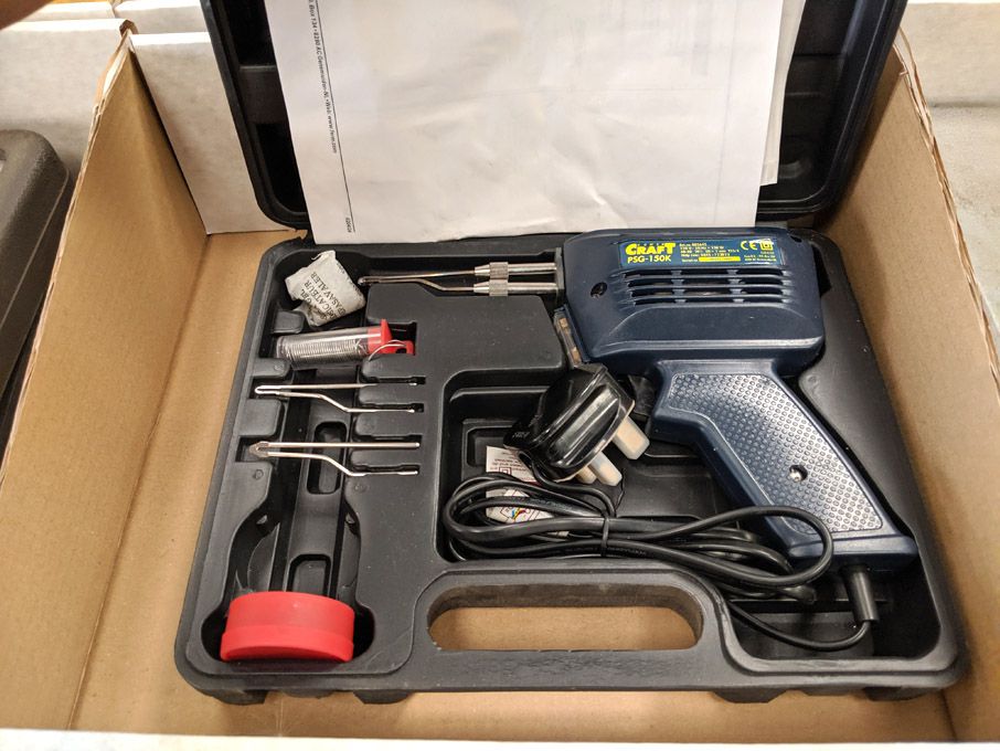 Power Craft PSG-150K soldering gun in carry case