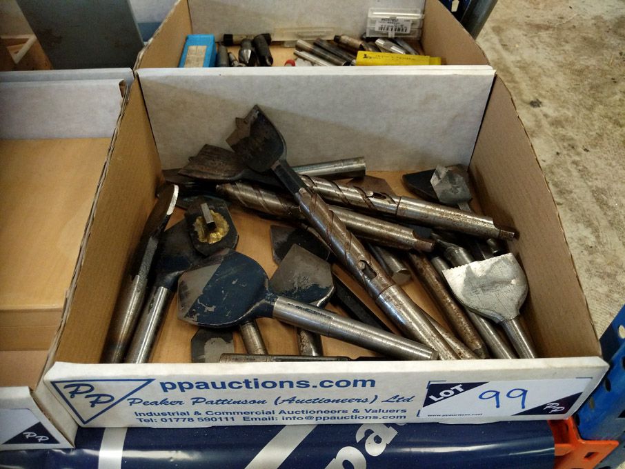 Qty various spade drills to 70mm