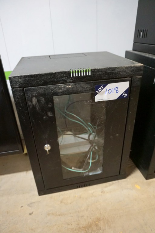 Black metal server rack, 500x460x600mm