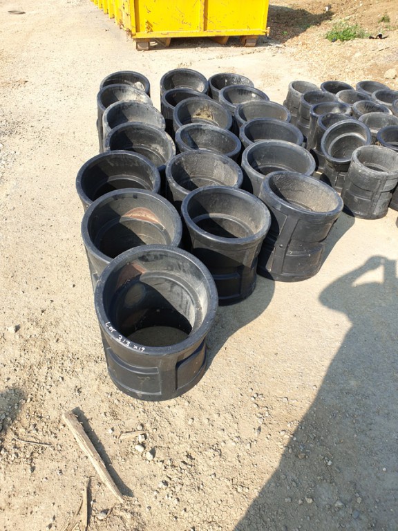 19x various Polypipe 300mm bends, 11-22 deg