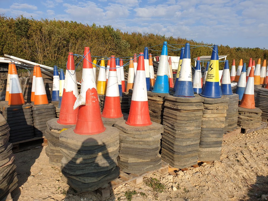 Qty various traffic cones on 8 pallets