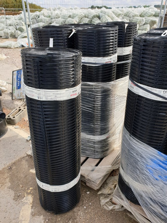 5 rolls Tensar RE570 geogrid ground reinforcement...