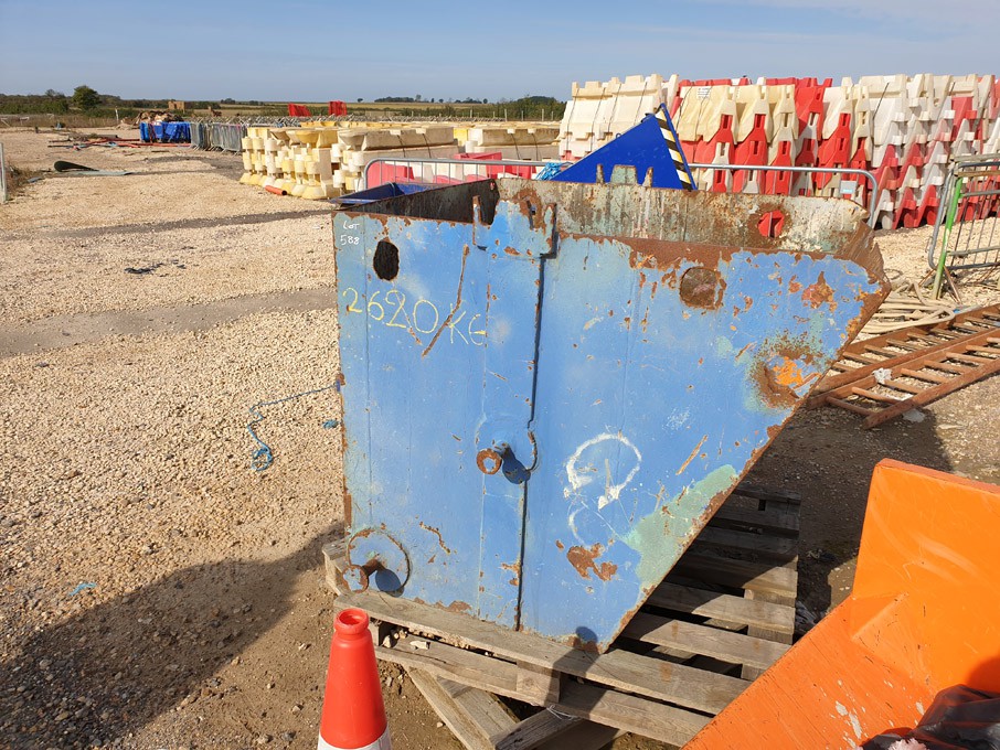 Slingable tipping skip, 1000x1200x1000mm
