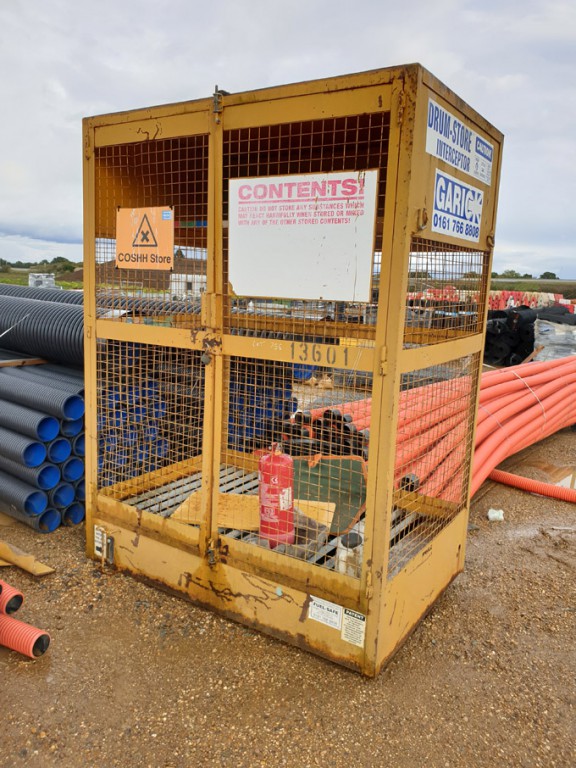 COSHH wire mesh lockable cage / store, 1250x1850mm...