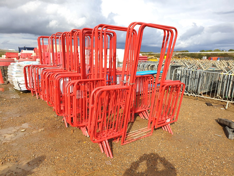 20x red pedestrian gates / throughways