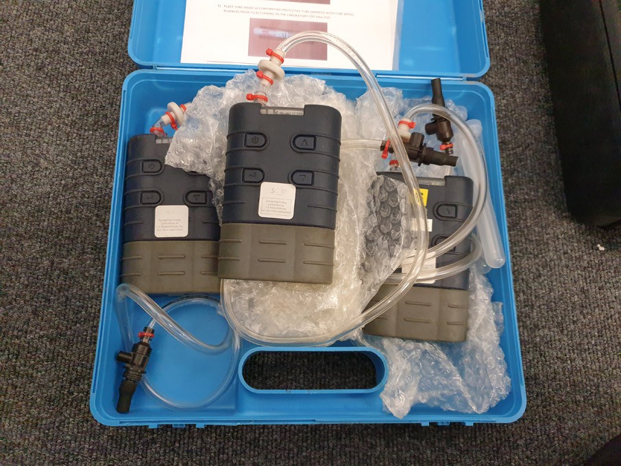 3x Casella TUFF personal air sampler in case