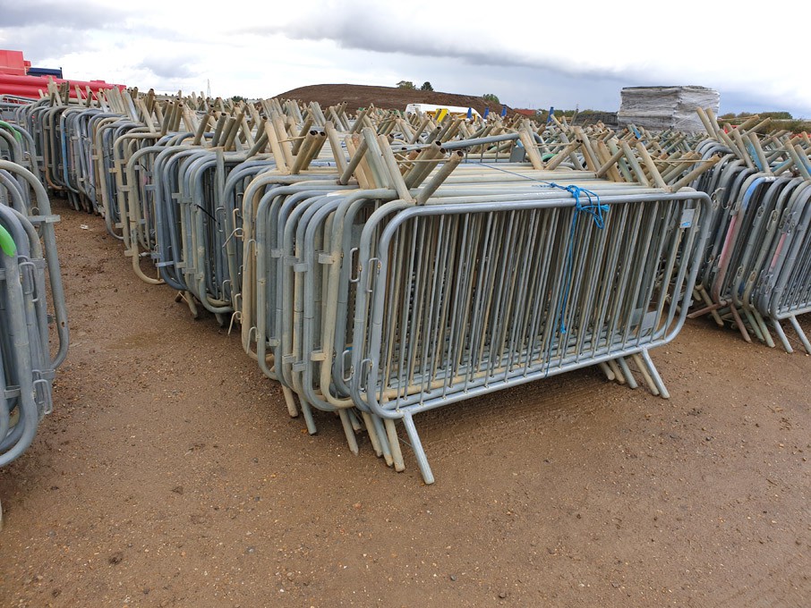 150x approx metal pedestrian barriers