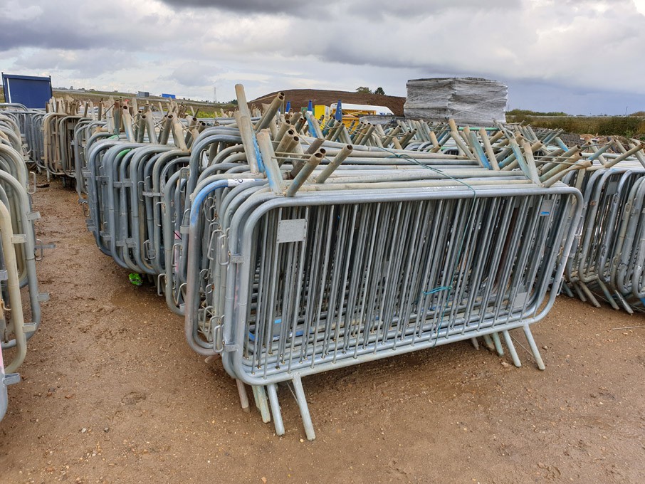 240x approx metal pedestrian barriers