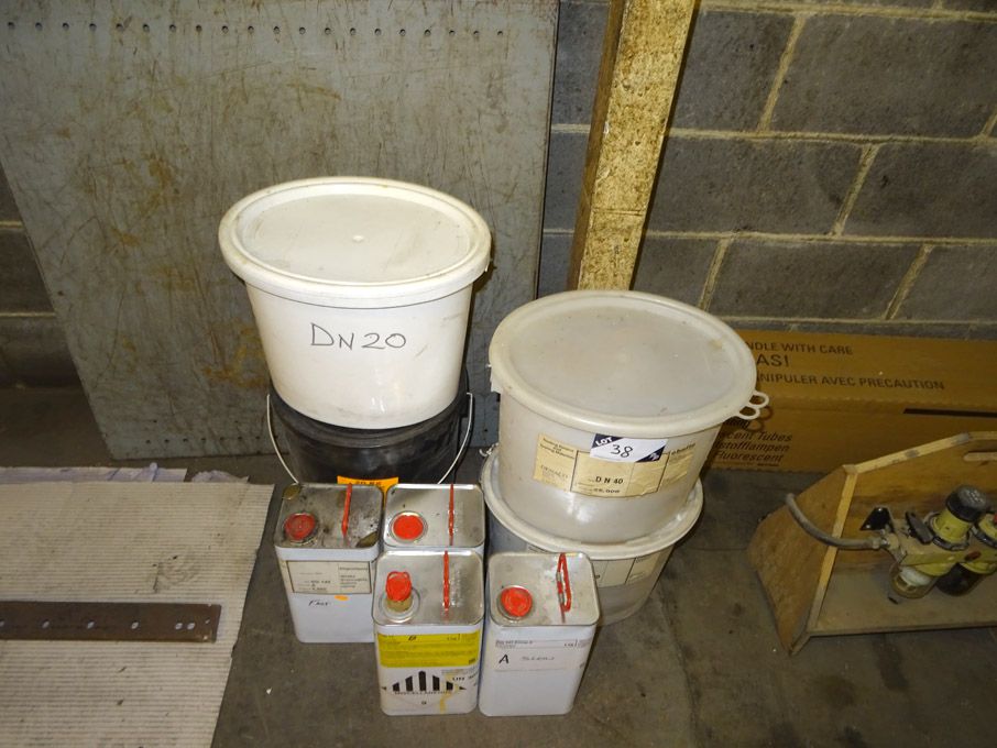 AMEND: Qty various Denaco mineral fillers, resin,...