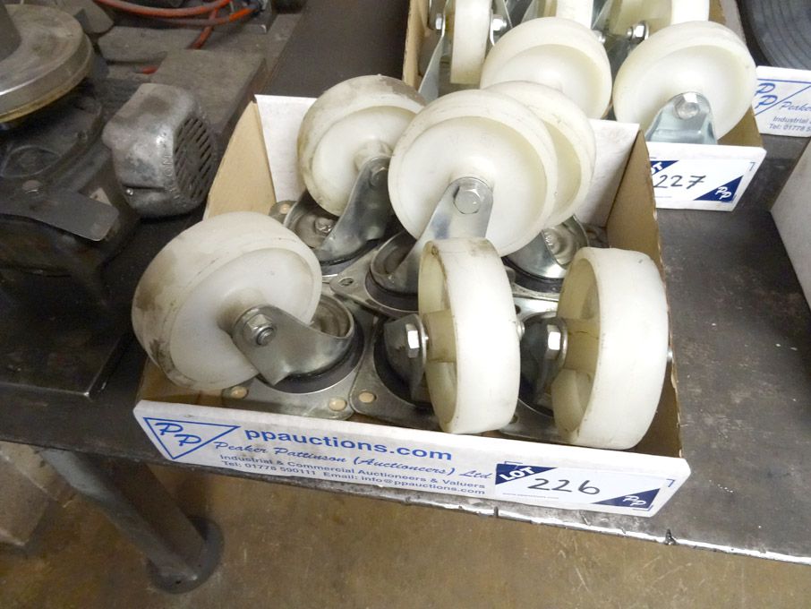 6x Halver Rollen 3P/125 castors